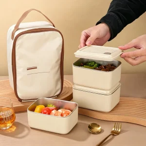 Stainless Steel Rectangle Bento Box With Lid Food Box Food Storage Container Lunch Boxes