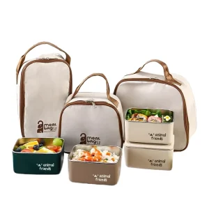 Stainless Steel Square Food Container BPA Free Microwave Safe Dishwasher Safe Insulated Thermos Leak Proof Lunch Box Set Plastic