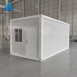 Standard 20ft Detachable Container House Flat Pack Prefab Modern Design Security Steel Door Home Office Bedroom Portable Labor