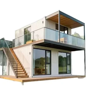 Steel Container Housing for Trendy Milk tea Shops Coffee Houses Office Buildings Halls Commercial Streets Movable Creative Store