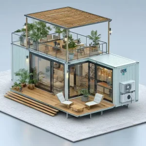 Steel Container Mobile House Apartment Waterproof Modern Design Quick Splicing Breathable Office Business Homestay Night Market