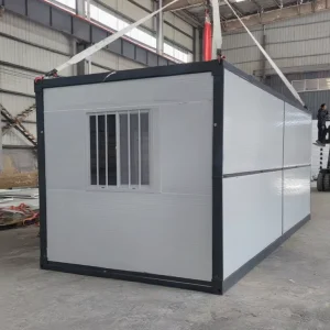 Steel Foldable Shipping Container with Lockable Doors Space Saving Design for Secure Goods Protection and House Use