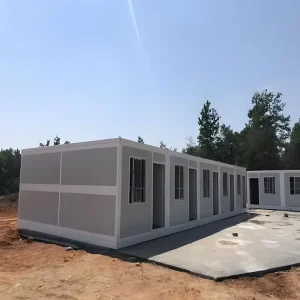 Steel Folding Container Room with Sandwich Panels for Construction Site Dormitory or Warehouse