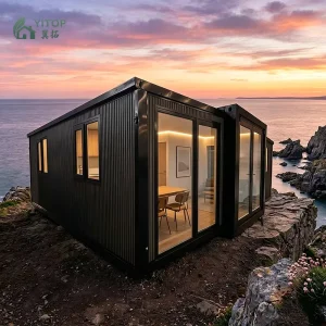 Steel Frame 20Ft 40Ft House Module Prefabricated Container Expandable House 1 2 3 4 5 Bedroom Luxury Kitchen Portable Home Villa