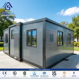 Steel Structure 40Ft 20Ft Prefab Expandable Container House 1 2 3 4 5 Bedroom Kitchen Mobile Home Cabin