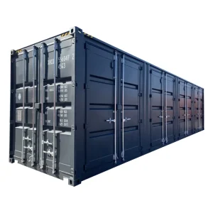 Factory Supply Oversea Cargo 40FT High Cube Side Open Shipping Container with 4 Doors
