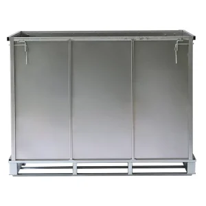 Steel Warehouse Lockable Bulk Foldable Container IBC Collapsible Intermediate for Rubber Industry for Chemical