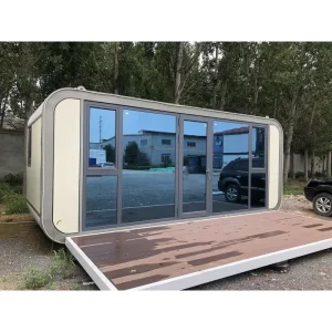 Steel Waterproof 20 Ft Modular Container Office Prefab Mobile Portable Modern Design Apple Cabin
