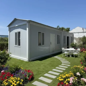 Steeple Roof Prefab Container House Quick Assembly Modular Portable Cabin Detachable House for Camping