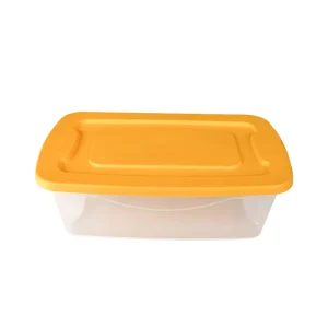 Storage Container 10 Gallon Package Box and Stackable Plastic Storage Box with Lid Attached Clear Tote for Garages