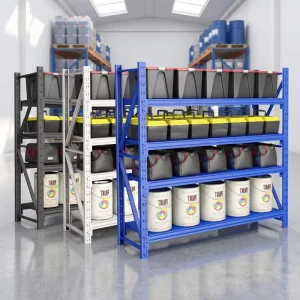 Storage Rack Steel Weight Capacity 300 500kg Layer Roll Container Cargo Storage Warehouse Rack
