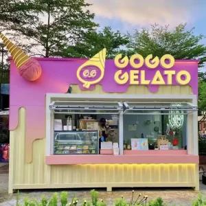 Street Corner Small Store Modular Shipping Container House 20ft 40ft Mobile Portable Prefab Kitchen Restaurant Office Building