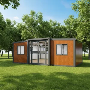 Stylish Aesthetic Expandable Prefabricated Steel Luxury Container House Modern Modular Living Space Outdoor Office Building