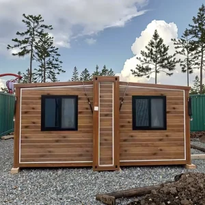 Sustainable 20ft Double Wing Expandable Container House Prefabricated Folding Home Quick Setup Waterproof Modular Tiny Cabin