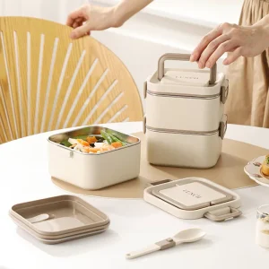 Sustainable Kids Stainless Steel Bento Box With Thermal Bag Vacuum Insulated Food Container Thermos Lunch Box