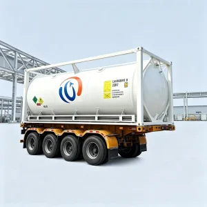 T75 Carbon Dioxide CO2 ISO Tank Container with Food Grade 22bar Working Pressure Global Gas Shipping