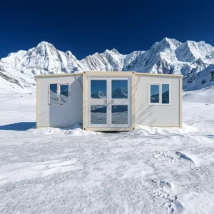 Telescopic Expandable Housewith Quick Installation and a Bathroom Ideal for Outdoor Use As a Tent or Camping Office