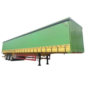 Thailand Style 40ft Flatbed Container Trailer Side Curtain Van Semi Trailer for Dry and Light Cargo