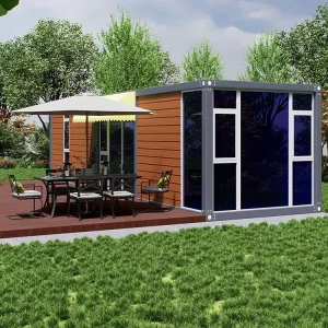 Thermal Insulated Modular Container House Flat Pack Prefab Cabin Custom Layout for Outdoor Tourism Service Room