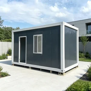 Thick White Steel Corner Frame Detachable Prefabricated Container House Moisture Proof 10-40ft Bolt Connection Prefab Building