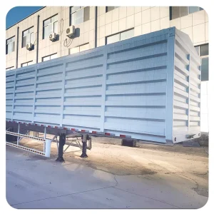 Three Axle Dry Van Semi Trailer Enclosed Box Type for General Goods Transport