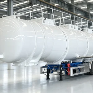 Three Axle Steel Oil Tank Semi Trailer 12r22.5 for Diesel Petrol Fuel Transportation