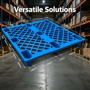 Three Runner Thickened Plastic Pallet High Load For Auto Parts Factory Light Mechanical Component Transport Pallet