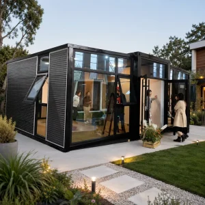 Time Saving Construction 20ft Home Container Steel Unit With Insulated Sandwich Panel System For Vacation Cabin And Backyard ADU