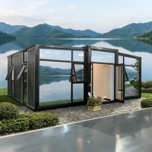 Tiny House Villa Container 20ft 40ft Mobile Home Prefab House Expandable Container Home With Full Bathrooms
