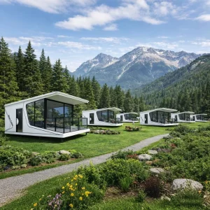 Tourist B&B Hotel Accommodation Project Module Premade Space Capsule House Hotel Prefabricated Capsule Room for Project Solution