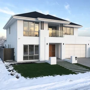 Traditional Light Steel Villa Prefab House 3 Bedroom Modern Luxury Turnkey Europe Market Unit 70 Years Lifetime