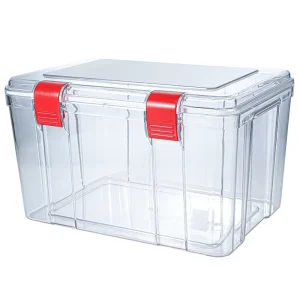 Transparent Glossy Airtight PC Rectangle Food Storage Container Large Capacity Sustainable Modern Style