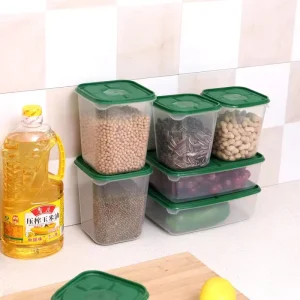 Transparent Kitchen Storage Container Box Food Container Refrigerator Organizer Snacks Nuts Fruits Storage Box Jars