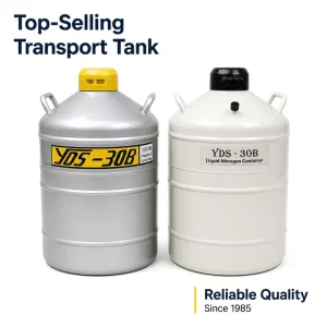 Transport Liquid Nitrogen Dewar Tank Shock Resistant Aluminium Alloy LN2 Container for Livestock Semen Long Distance Transit