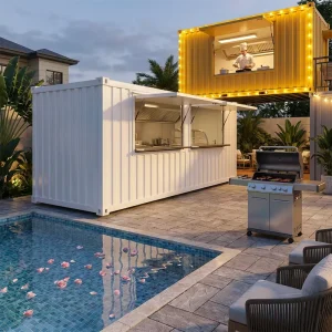 Transportable Container Kitchen Container Restaurant Conversion Fully Equipped Coffee Shop Fast food Restaurants Barbecue Shops