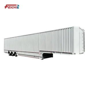 Tri Axle 15M Container Box Trailer Transport Cargo 40ft Container Semi Trailers Dry Box Van Semi Trailer