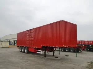 Tri-Axle Enclosed Box Semi Trailer Large Volume Dry Van Cargo Transport Equipment for Logistics and General Goods Delivery