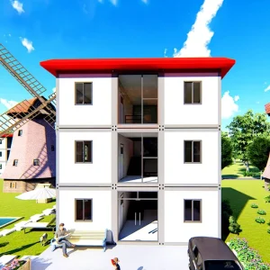 Triplex Apartment Prefab Modular Shipping Container House Office Home