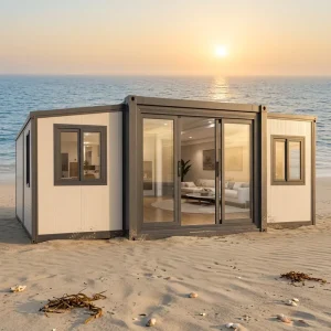 Twin-Wing Foldable Container House Prefab Factory Direct for Hotel Apartment Camping