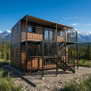 Two Story Prefab Expandable Container Modern Modular Office Building Cabin Industrial Plant Storage Luxury Villa Bedroom Living