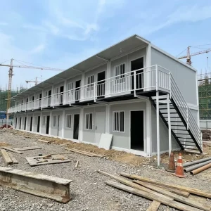 Two Story Prefab Stacked Home Light Steel Double Floor Portable Room Modular Housing Office Integrated Solutio Container House