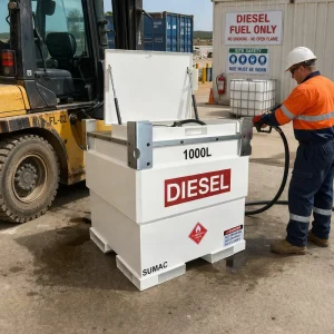 UL142 Certified 250Gal 500Gal Portable Diesel Station for Sale Bulk Fuel 1000L 2000L 4000L Fuel Cube Tank with Pump Double Wall