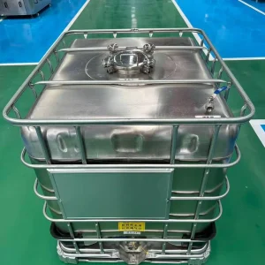 UN Certified 1000L SS304 IBC Tote Tank Explosion-Proof Chemical Liquid Storage Container Factory Direct