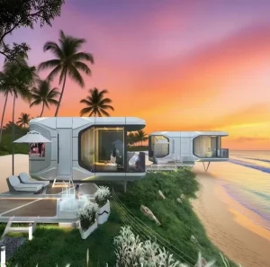 Unique Design Capsule House Prefab House Space Capsule Bed Hotel Cabin Prefab
