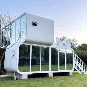 Unique Design Modern Luxury Space Capsule House Modular apple Cabin Detachable Prefabricada apple Cabin House