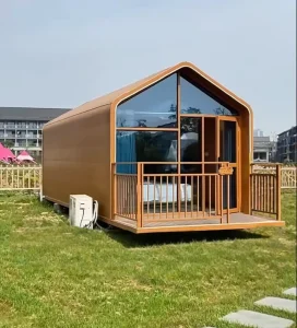 Urban Space Capsule High End Steel Prefab Mobile House Triangular Design Modern Luxury Bedroom Living Room Villa Apartment