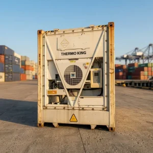 Used 40ft High Cube Reefer Container with Carrier Thermo King Machinery