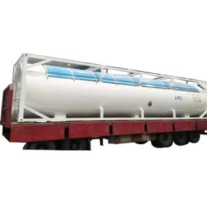 Used ISO Tank Container 20ft Plastic Pressure Vessel with Frame 1.77mpa Design Pressure 1 Year Warranty for Sale