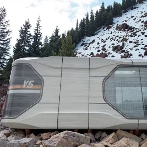 V9 Brown Solar Space Capsule Pod House 6 Bedroom Waterproof Mobile Home