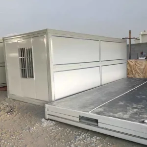 Versatile 20ft Folding Container for Office Kitchen Bedroom Apartment Workshop Bathroom Steel Wooden Sandwich Panel Hotels Malls